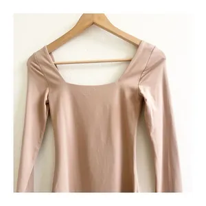 Babaton Aritzia Contour Squareneck Mini Dress Tan Camel Women’s XS Bodycon Party thumbnail 6