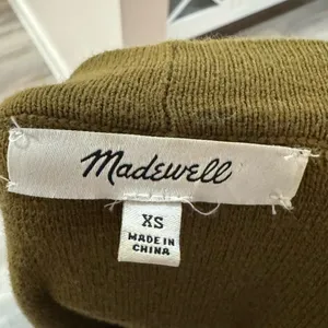 Madewell‎ Miller Olive Green Women's cardigan oversized long Size XS thumbnail 4