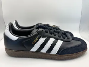 Adidas Samba OG IG9031 Black White Gum Leather Suede Sneakers Men 7.5 Women 8.5 thumbnail 2