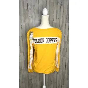 NWT Minnesota Golden Gophers Women's Long Sleeve Yellow T-Shirt Size Small‎ thumbnail 3
