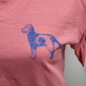 ComfortWash‎ TShirt Womens Size SmallPink Short Sleeve Dog Logo Y2K Graphic thumbnail 4