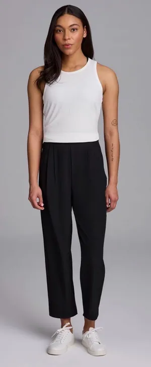 RBX Black High-Waist Relaxed Tapered Joggers thumbnail 1