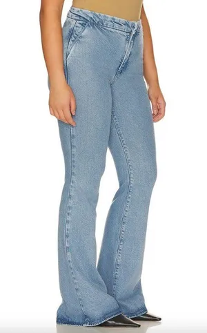 Good American Good Flare Trouser Indigo 551 Blue Womens Size 24 thumbnail 3