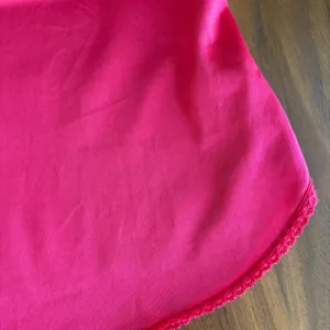 80s Vintage Maidenform Cami Slip Red Lace Trim Lingerie Coquette Glam Romantic thumbnail 5