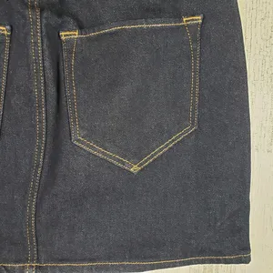 NWOT Allsaints Dark Wash Blue Denim Ace Mini Jean Skirt Women's Size 00 thumbnail 8