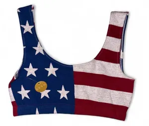 Stars & Stripes Comfort Sports Bra - Red & Blue thumbnail 1