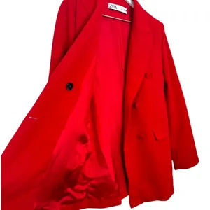 ZARA Red Double Breasted Tailored Blazer Size Small thumbnail 8