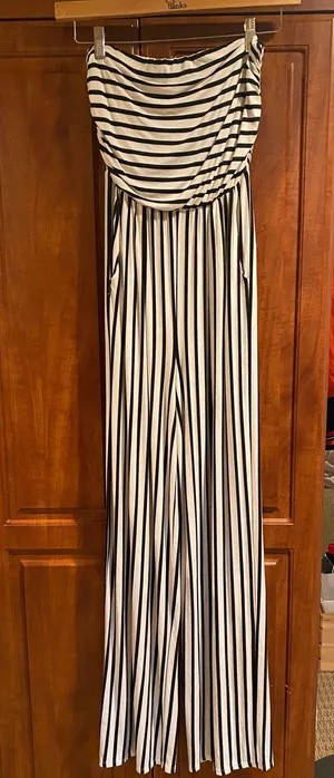 Striped Jumpsuit thumbnail 1
