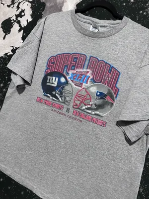 Super Bowl XLII Giants vs Patriots Football Shirt thumbnail 2