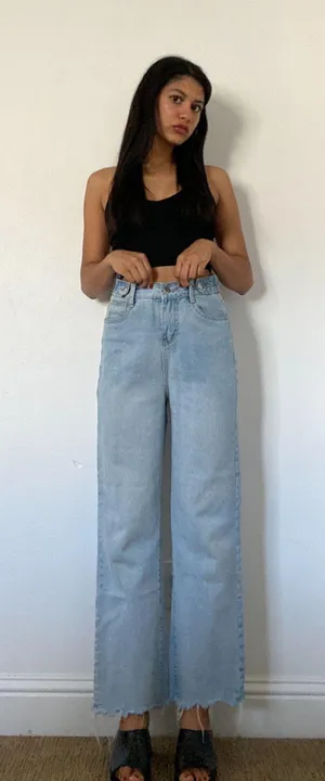 Cute Wide Leg YesStyle Jeans thumbnail 2