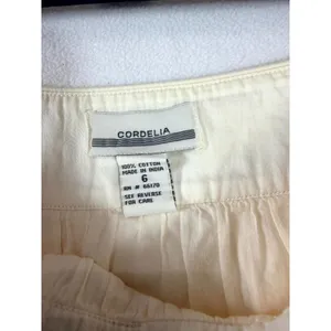Cordelia Women’s Size 6 Multicolor‎ Abstract Print Pleated Cotton Skirt thumbnail 4