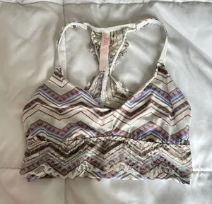 Victoria Secret VS‎ Pink Bra Bralette Womens XS Racerback Pullover Lace thumbnail 1