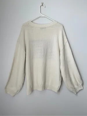 SheIn American Flag Oversized Crewneck Sweater Size Large thumbnail 5