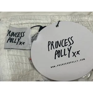 NEW Princess Polly White Strapless Sleeveless Bandeau Cutout Crop Top Size 4 thumbnail 3