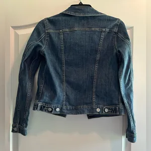 Levis Jean Jacket Women Small Blue Denim Classic 100%‎ Cotton Pockets thumbnail 3