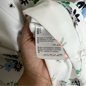 Charter Club Womens Size M‎ Floral Print Long Sleeve Stretch Liquid Knit thumbnail 7