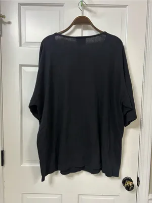 Vintage Black Fringe Top with Gold Stud Accents thumbnail 3