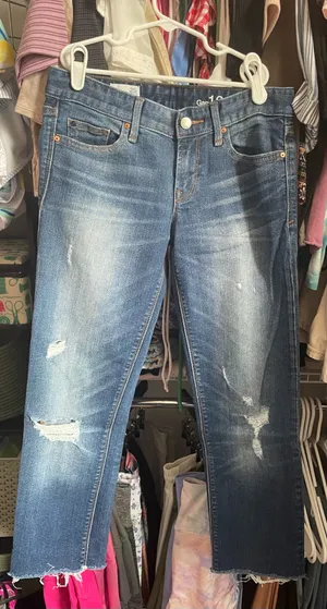 Gap Cropped Jeans Denim thumbnail 1