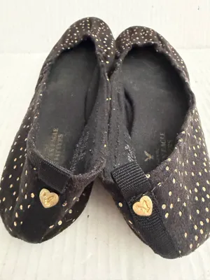 American Eagle Outfitters Black Ballet Flats with Gold Dot Accents thumbnail 3
