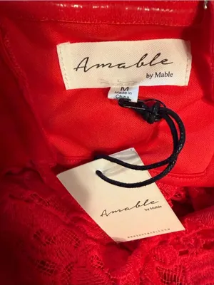 Amable by Mable Lace Maxi Orange Dress(Size Medium) thumbnail 10