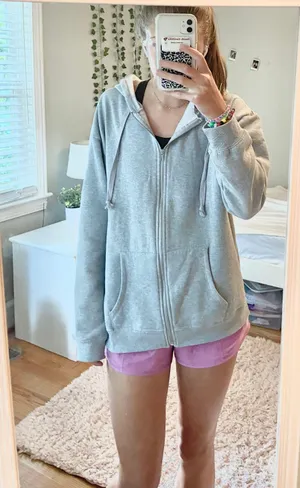Tilly's Gray Zip Up Hoodie thumbnail 1