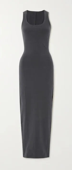 SKIMS New Vintage Scoop Neck Long Dress - Ash Size S NWT thumbnail 4