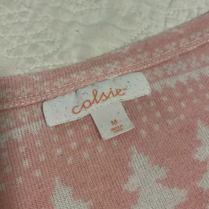Colsie Pink and White Holiday Christmas Winter PJ Set thumbnail 2