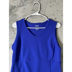 Duluth Trading Noga Sleeveless Dress Blue Athletic Travel Pocket Dress Size S‎ thumbnail 2