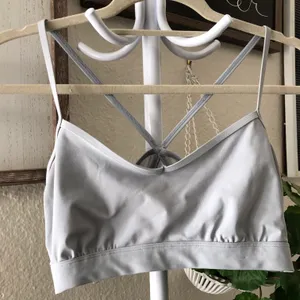 Blueish Gray cami sports bra thumbnail 1