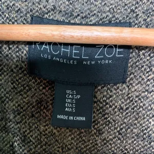 Rachel Zoe Leopard Wool Blend Two Button Cardigan Size Small thumbnail 4