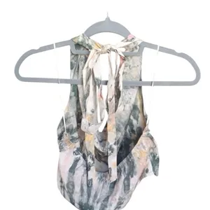 Free People tie dye halter Y2K NWOT thumbnail 3