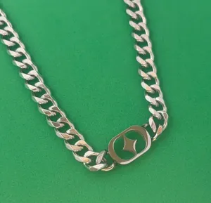 Titanium Steel Link Chain Star Necklace for Men Women,Unisex Hip Hop Necklace thumbnail 2