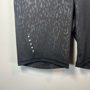 Old Navy Active Go-Dry Athletic Bike Shorts Black Cheetah Print Pocket Tie Large thumbnail 3