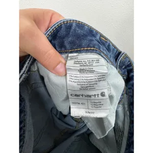 Carhartt Womens Slim Fit Bootcut Jeans Medium‎ Wash Denim Size 12 Regular 102736 thumbnail 4