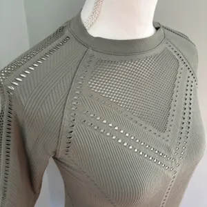 ATHLETA Diamond Mesh Trophy Seamless Short Sleeve Tee‎ Green Size Small Shirt thumbnail 2