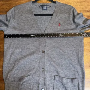 Ralph Lauren Sport Boyfriend Fit 100% Merino Wool Cardigan Preppy Classic Sz M thumbnail 4