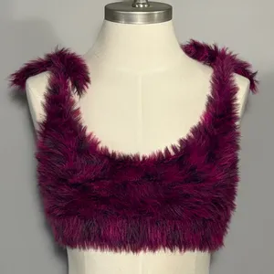 Urban Outfitters Small Fuzzy Furry Crop Top Shirt thumbnail 1