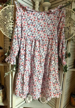 Floral pattern dress Pink Size M thumbnail 1