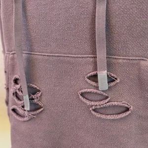 ALO Yoga | Distressed Mauve Hoodie | Sz S/M thumbnail 3