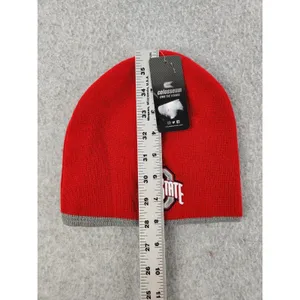 NWT Scarlet Ohio State Buckeyes University Football Campus Knit‎ BeanieCap Hat thumbnail 5