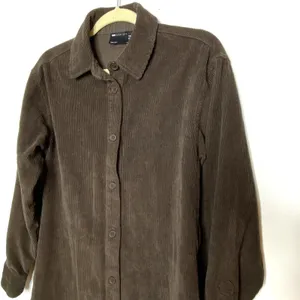 VTG Style Asos Corduroy Cotton Front Button Clueless Layer Shacket 4 (no belt) thumbnail 9