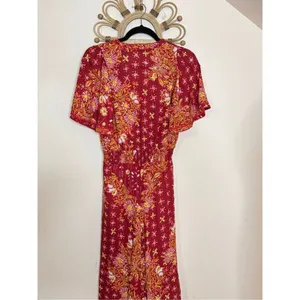Poupette St. Barth Pink Floral Maxi Dress S thumbnail 4