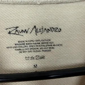 Rauw Alejandro Sweatshirt Womens Medium Tan Cosa Nuestra Graphic Crew Neck *FLAW thumbnail 7