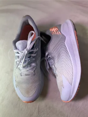 New Balance Women's Light Blue Sneakers with Coral Accents thumbnail 7