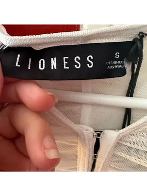 Lioness Garter Mini Dress in White thumbnail 14