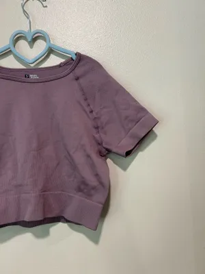 Athletic cropped tee Purple thumbnail 5