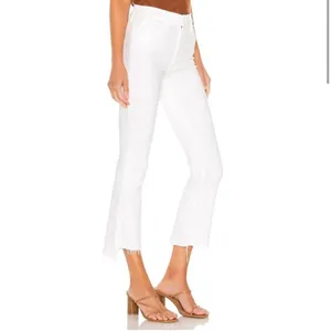 MOTHER Jeans Hustler Ankle Fray White Fairest of Them All- Size 32 thumbnail 3