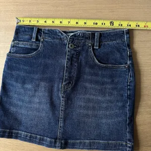 We The Free People Denim Jean Skirt Mini 26 Festival Party Boho Indie Western thumbnail 5