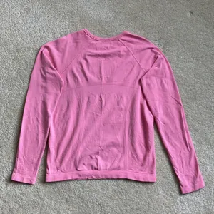 Athleta Long Sleeve Seamless Top Women's Size XS Pink Workout Running Active thumbnail 6