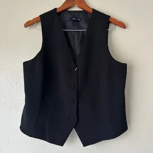 Mango Black Vest Size Large thumbnail 6